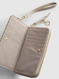 Woven Zip-Around Wallet