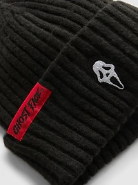 Scream Ghost Face Ribbed Beanie Hat