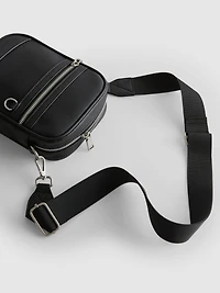 Zip Detail Crossbody Bag