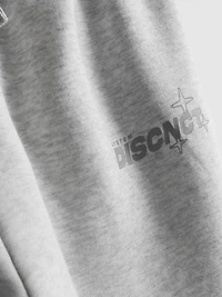 Slogan Wide Leg Pajama Joggers