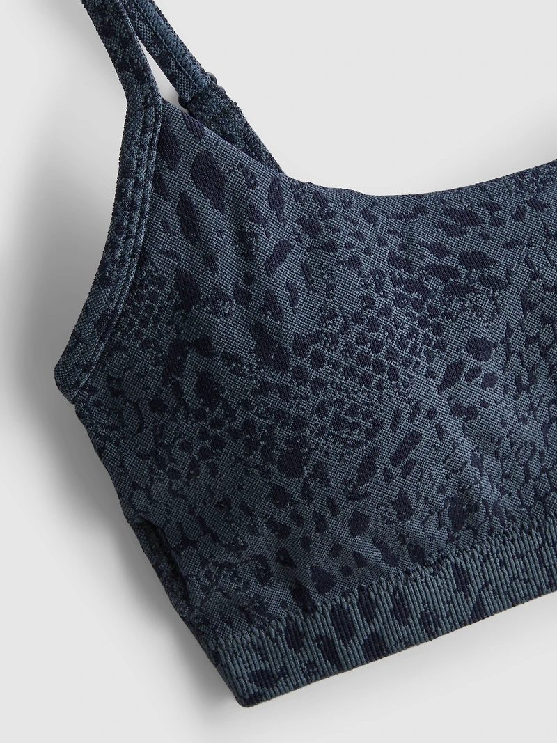 Seamless Jacquard Active Crop Top