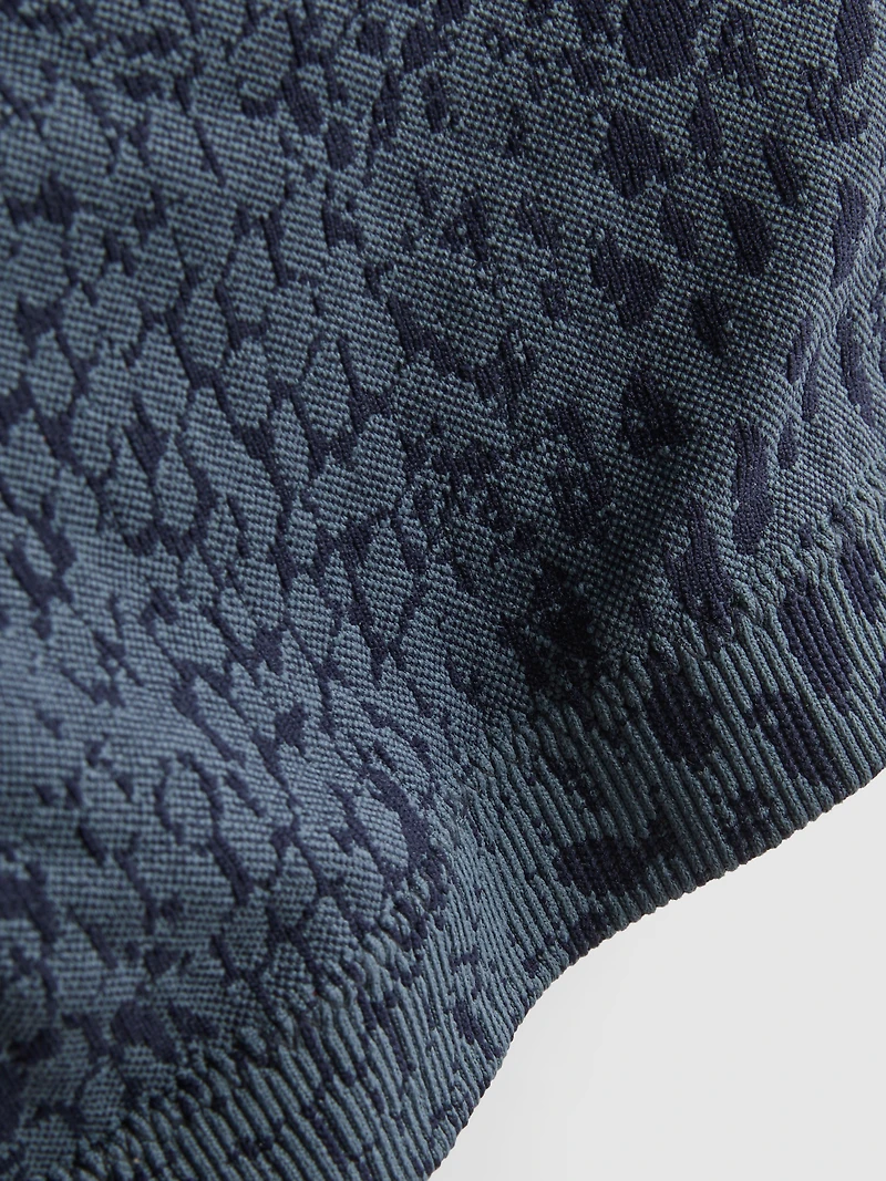 Seamless Jacquard Active Crop Top