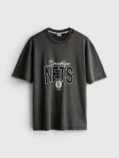NBA Brooklyn Nets Pure Cotton Graphic T-Shirt
