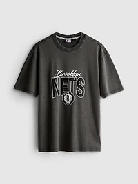 NBA Brooklyn Nets Pure Cotton Graphic T-Shirt