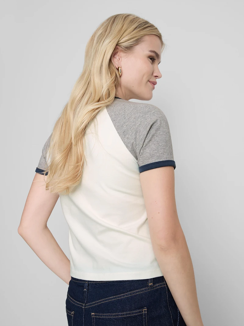 Disney's Mickey Mouse Raglan Ringer Tee