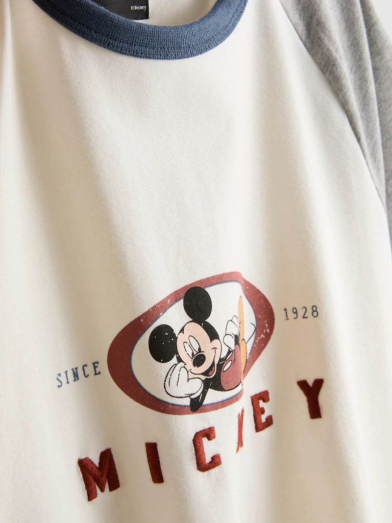 Disney's Mickey Mouse Raglan Ringer Tee