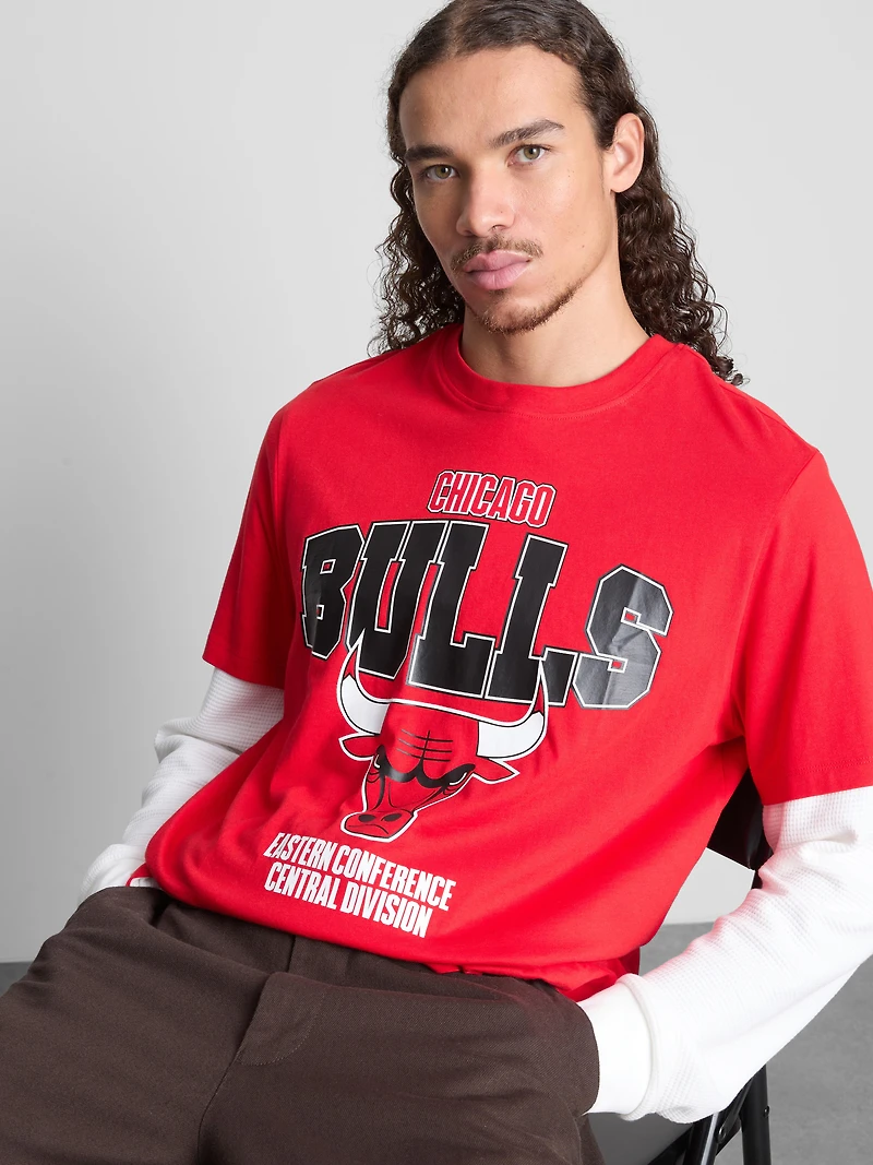 NBA Chicago Bulls Pure Cotton Graphic T-Shirt