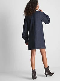 Paula Echevarría Denim Bow A-Line Mini Dress