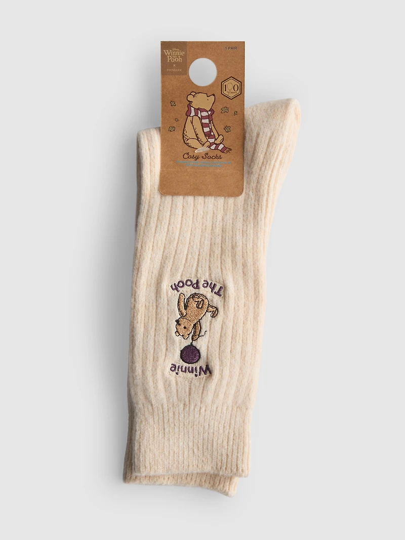 Disney Winnie The Pooh Ribbed Socks