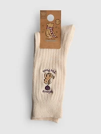 Disney Winnie The Pooh Ribbed Socks