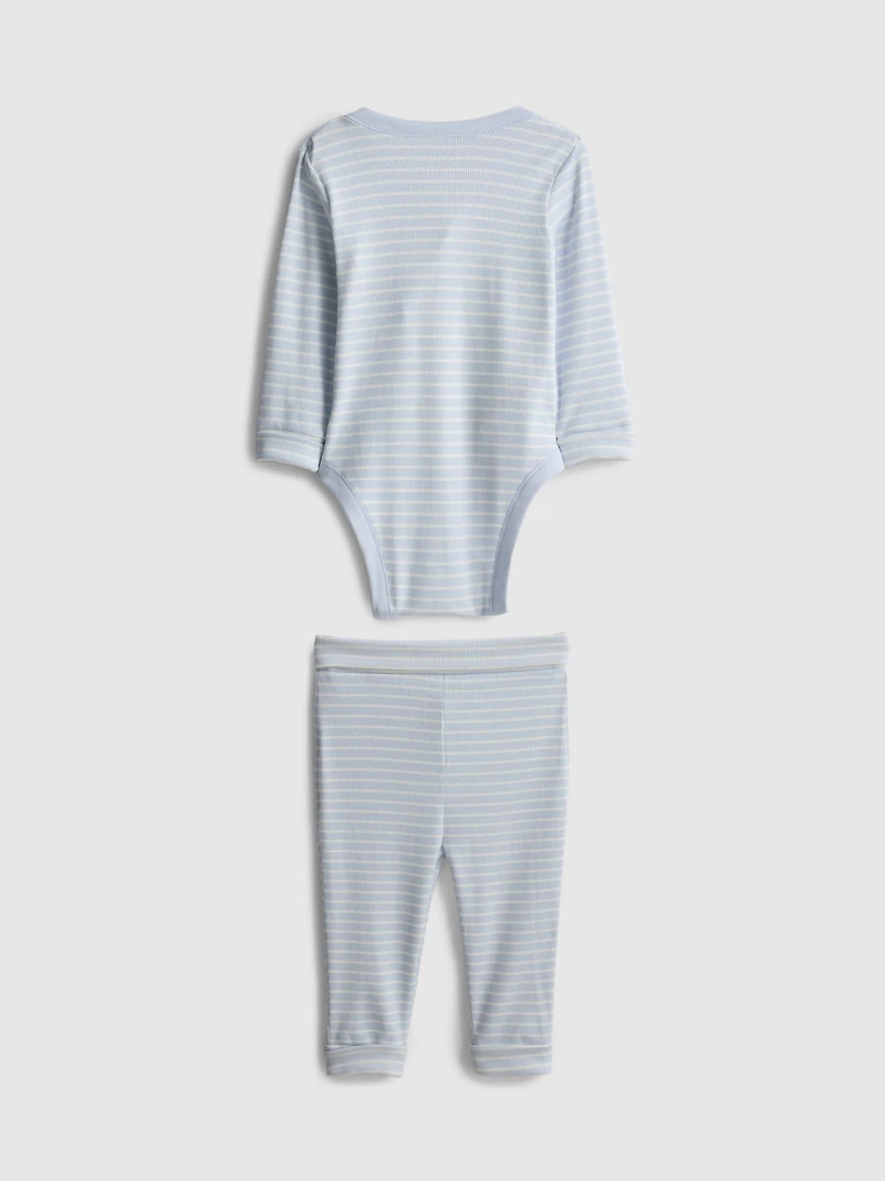 0-18mths | Cotton-Rich Room to Grow Onesie and Leggings Newborn Set