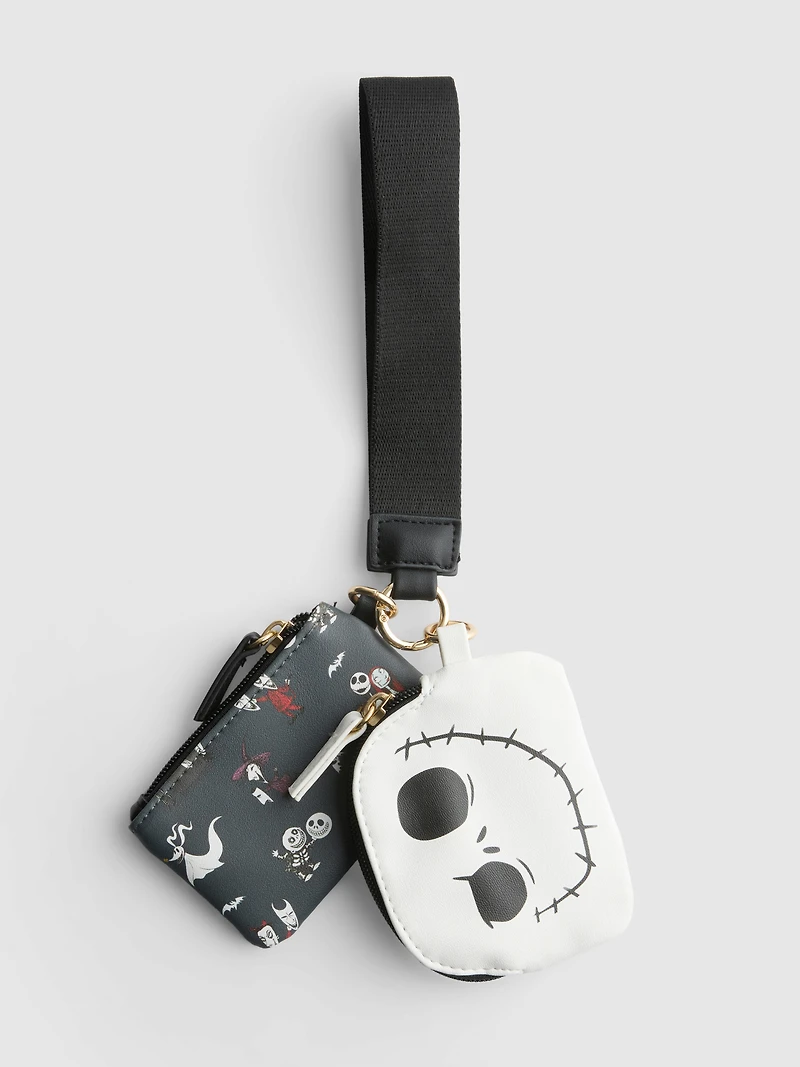 Disney Tim Burton's The Nightmare Before Christmas Double Pouch Wristlet
