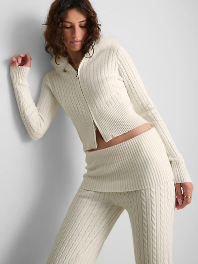 The Primark Scene | Cable Knit Zip-Up Hoodie
