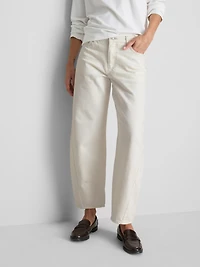 Cotton Rich Barrel Leg Jeans