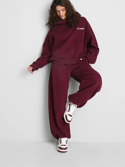 Cotton-Rich Slogan Hoodie