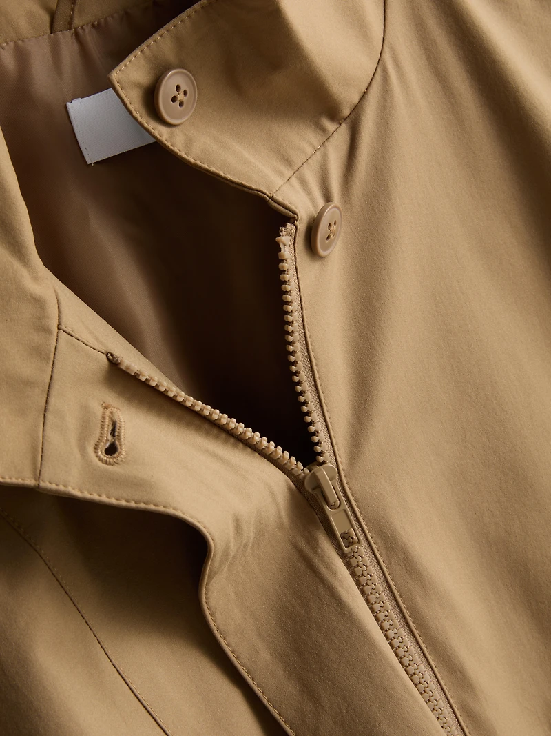Relaxed Funnel Neck Jacket