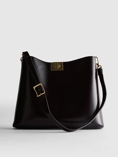 Paula Echevarría Faux Leather Tote Bag
