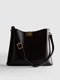Paula Echevarría Faux Leather Tote Bag