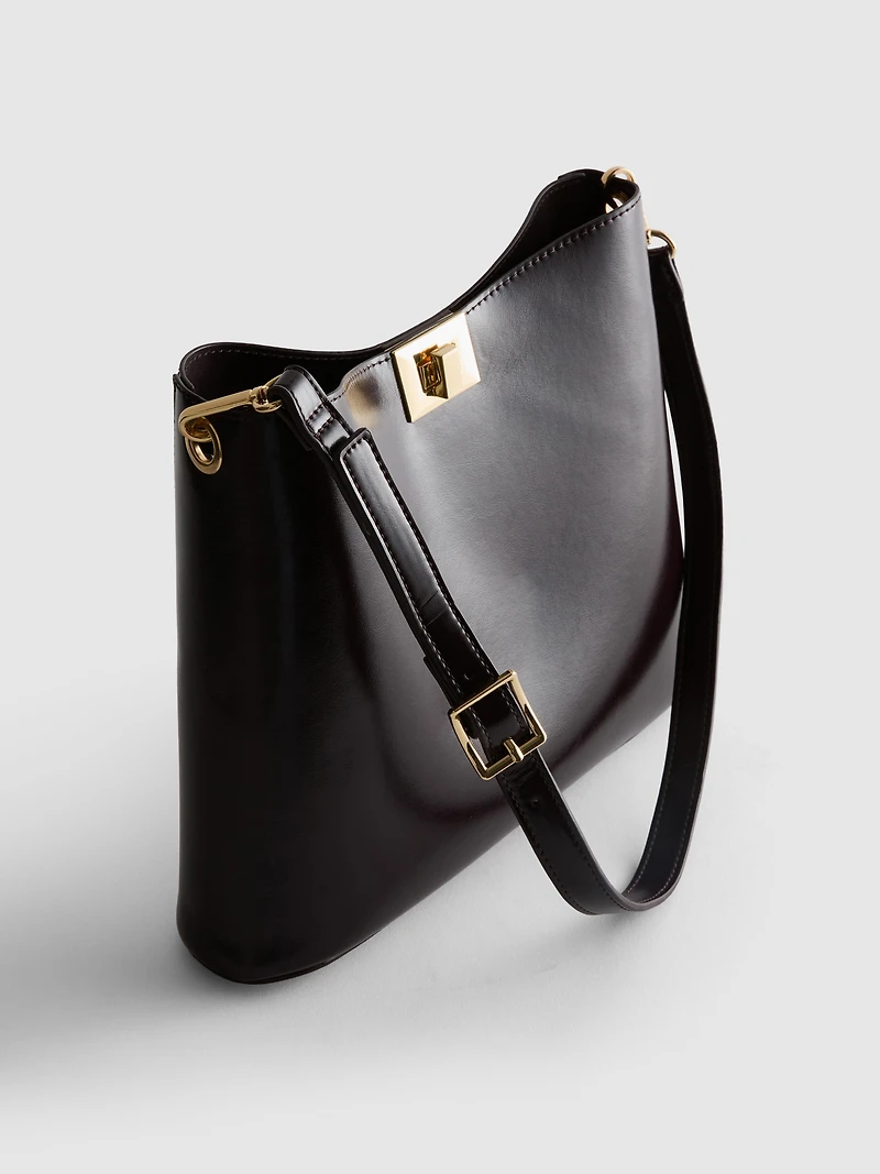Paula Echevarría Faux Leather Tote Bag