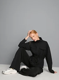 Modal Rich Wide Leg Joggers