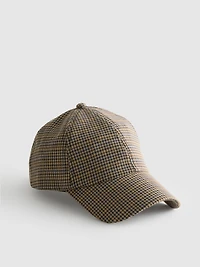Checked Baseball Cap