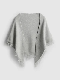 Paula Echevarría Fringed Ruana Scarf