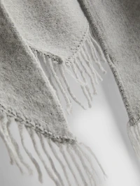 Paula Echevarría Fringed Ruana Scarf