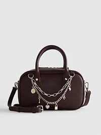Charm Detail Bowler Bag