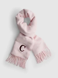 Initial Fringed Scarf