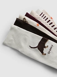 7pk Cotton-Rich Fall Crew Socks