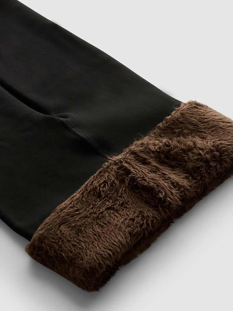 1pk Sheer Velvet Plush Leggings