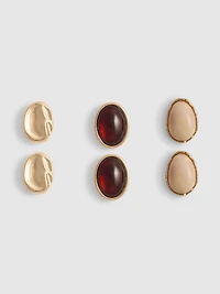 3pk Paula Echevarría Stud Earrings