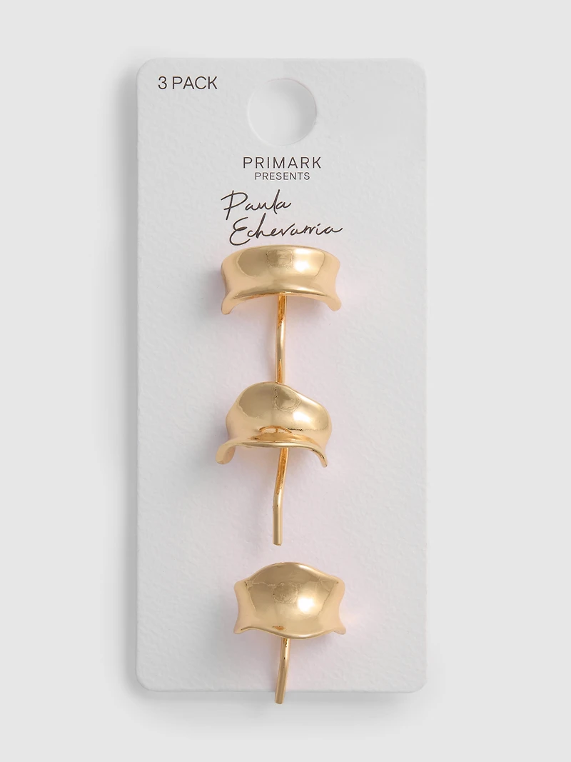 3pk Paula Echevarría Sculpted Hair Pins