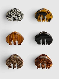 6pk Assorted Mini Claw Clips