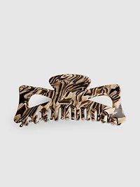 Marbled Cutout Hair Claw