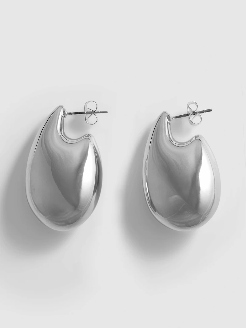 Paula Echevarría Sculpted Teardrop Hoop Earrings