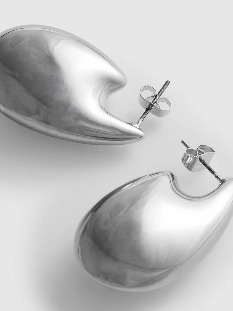 Paula Echevarría Sculpted Teardrop Hoop Earrings