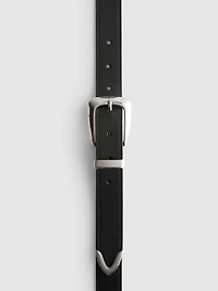 Croc Effect Metal Tip Belt