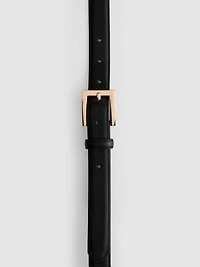 Square Buckle Skinny Belt