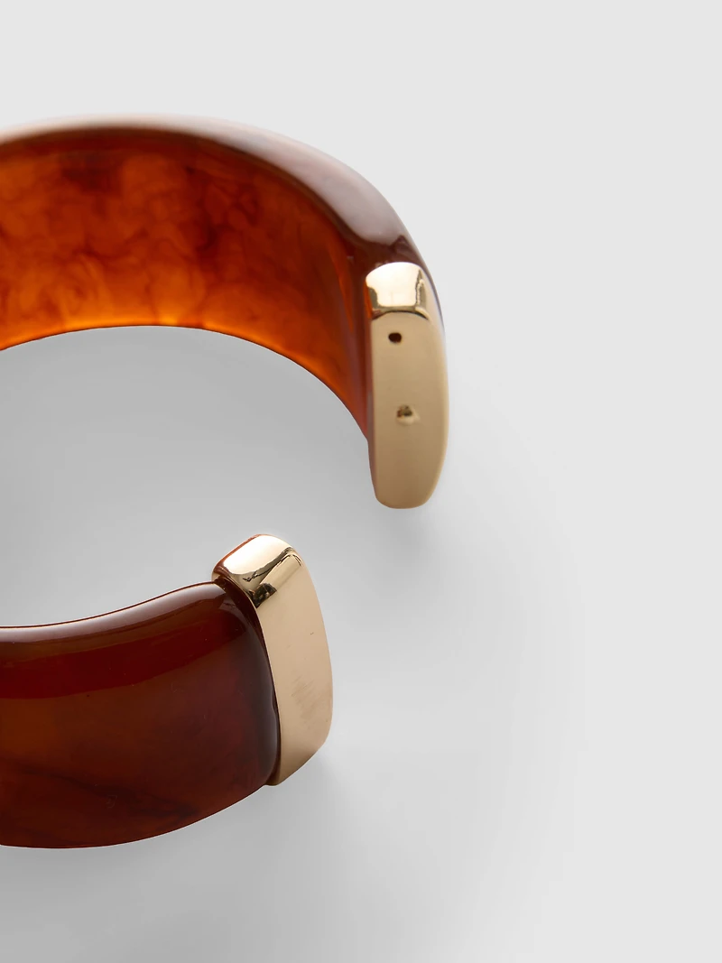 Resin-Effect Hinged Bangle