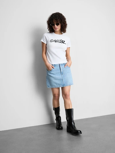 Gorillaz Longline Graphic Baby Tee