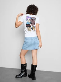 Gorillaz Longline Graphic Baby Tee