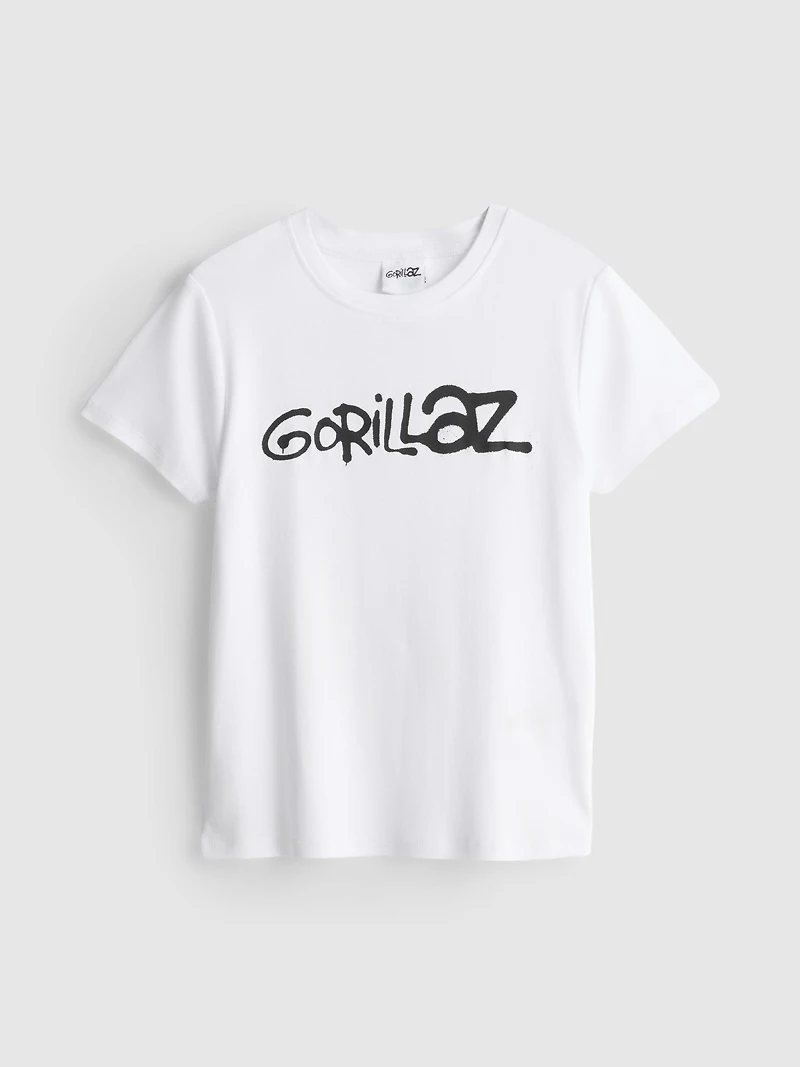 Gorillaz Longline Graphic Baby Tee