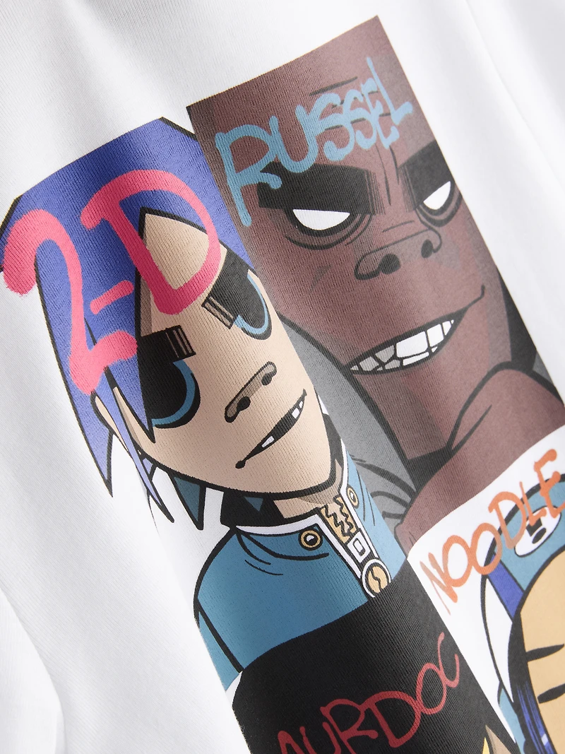Gorillaz Longline Graphic Baby Tee