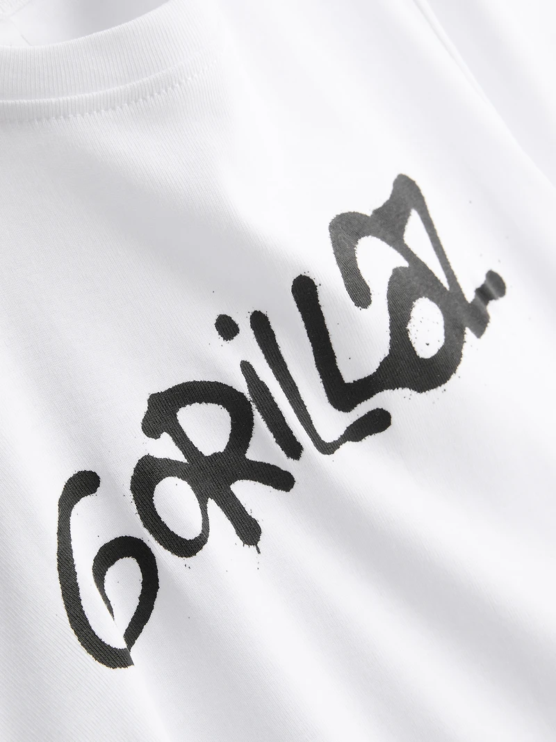 Gorillaz Longline Graphic Baby Tee