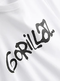 Gorillaz Longline Graphic Baby Tee