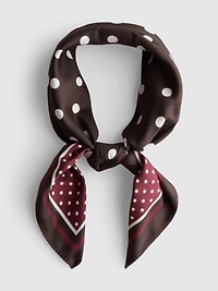 White Polka Dot Scarf