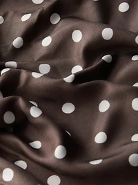 White Polka Dot Scarf
