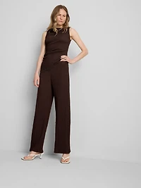 Textured Wide Leg Pants
