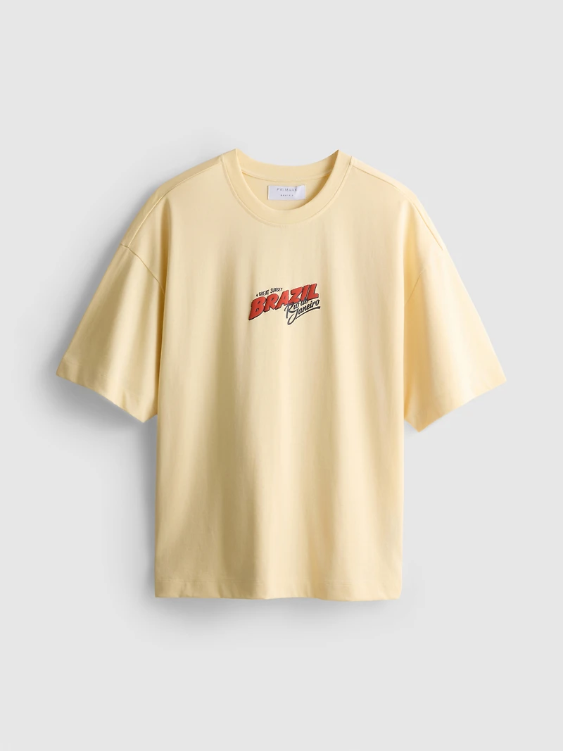 Pure Cotton Brazil Graphic T-Shirt